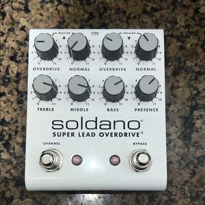 Soldano Super Lead Overdrive Guitar Pedal - White